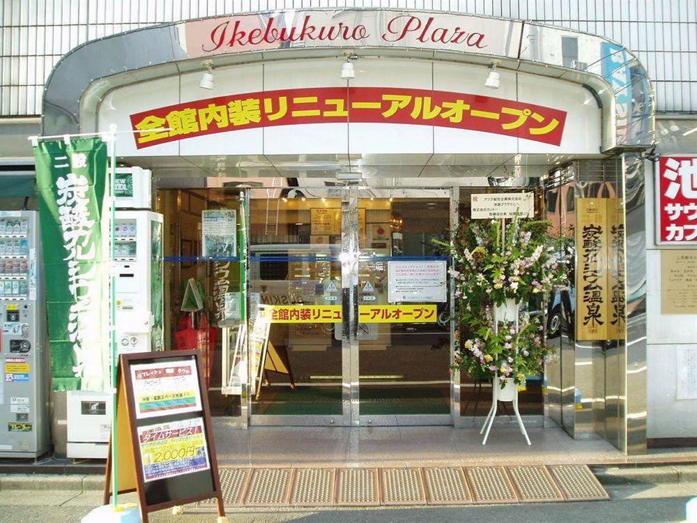 Capsule Hotel & Sauna Ikebukuro Plaza Tokyo prefektur Exteriör bild